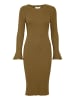 b. young BYMMMORLA RIB DRESS - slim fit in Military Olive