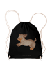 Mr. & Mrs. Panda gym tasche Hund Dackel ohne Spruch in Schwarz