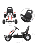 HOMCOM Gokart Tretauto in Weiß 104L x 66B x 57H cm