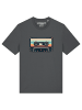 wat? Apparel T-Shirt Retro Kassette in Grau