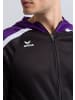 erima Liga 2.0 Trainingsjacke mit Kapuze in schwarz/violet/weiss