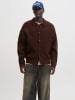 Jack & Jones Strickjacke in Deep Mahogany