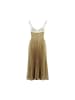 PRADA Gold Polyester Casual Kleid