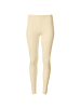 tectake Einfarbige Leggings für Frauen, creme