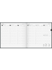 BRUNNEN Quadratkalender 766 21x20,5cm 1 Woche/2 Seiten Schaumfolien-Einband schwarz 2026