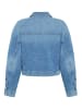 Zero  Jeansjacke kurz mit Knopfleiste in Middle Blue Denim