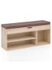 KADIMA DESIGN Schuhbank WL5.344 mit Sitzfläche Garderoben-Bank Holz 104x51x32 cm in Sonoma