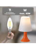 ZMH 2er-Set Tischleuchte E14 in Orange Moderne Kunststoff
