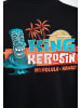King Kerosin King Kerosin College Sweatjacke Tiki Surfers in schwarz