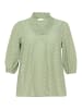 KAFFE curve Langarm-Bluse KCvitana in Oil Green