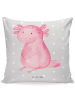 Mr. & Mrs. Panda Kopfkissen Axolotl Niedlich ohne Spruch in Grau Pastell