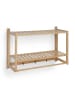 relaxdays Wandregal in Natur - (B)60 x (H)40 x (T)23,5 cm