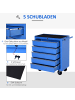 HOMCOM Werkzeugwagen-67,5L x 33B x 77H cm-Blau