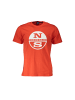 North Sails Rotes Baumwoll-T-Shirt