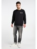 DreiMaster Maritim Sweatshirt Mit Rundhals in Schwarz