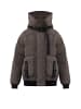 Finn Flare Steppjacke Strick in dark brown