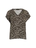 Zero  Bluse mit Leo-Muster in NatureBlack