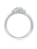 Trilani Ring aus Sterling Silber mit Zirkonia in silber