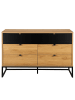 home24 Kommode KOONO 120 cm mit Schubladen in Eiche Dekor