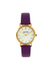 Sophie & Freda Budapest Lederarmbanduhr in Purple