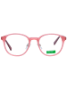 Benetton Frauen Optische Fassungen Rund Rose