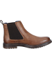 Bugatti Denim Chelsea Boots in cognac
