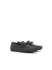 TOD'S Grau Nubukleder Leder Mokassin
