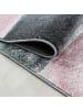 KADIMA DESIGN Teppich Kurzflor Waschbar Karo LATEMAR Strapazierfähig OEKO-TEX in Pink