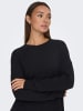 JACQUELINE de YONG Basic Strick Pullover Stretch Sweater mit Schlitzen JDYMARCO in Schwarz