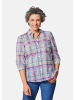 GOLDNER Feminine Hemdkragenbluse mit Karodessin in bunt / kariert