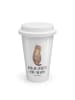 Mr. & Mrs. Panda ToGo Kaffeebecher Otter Muschel mit Spruch in Weiß