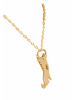 Gemshine Halskette mit Anhänger Hund Flügel - Treuer Schutzengel in gold coloured