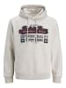 Jack & Jones Kapuzenpullover in White Melange