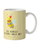 Mr. & Mrs. Panda Kindertasse Biene Blume mit Spruch in Gelb Pastell
