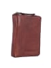 Greenburry Vintage Washed Geldbörse Leder 10 cm in cognac