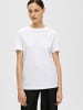 SELECTED FEMME Dünnes Basic Kurzarm Shirt SLFMYESSENTIAL in Weiß-2