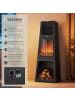 tectake Elektrokamin Soleil integriertes Thermostat, schwarz