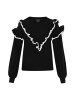faina Women Sweater in black white
