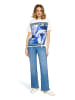 Betty Barclay Blusenshirt mit Schleifenknoten in Patch Cream/Blue