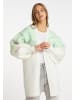 myMo Damen Strickjacke in Mint Wollweiss