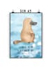 Mr. & Mrs. Panda Poster Schnabeltier Mut mit Spruch in OZeichenanblue
