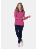 GOLDNER Figurschmeichelnder Pullover aus reiner Baumwolle in pink
