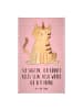 Mr. & Mrs. Panda Handtuch Einhorn Katze mit Spruch in Rot Pastell