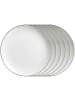Ritzenhoff & Breker 6er Set Speiseteller Adela in ø 26,5 cm in grau