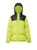 Bococa Damen Wattierte Steppjacke in Saure Limette Schwarz