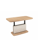 58 aufm Kessel COUCHTISCH höhenverstellbar ausziehbar Cora 110x53x63 Eiche/Sandstein