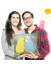 Mr. & Mrs. Panda Kopfkissen Wellensittich Liebe Design ohne Spruch in Weiß
