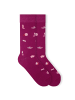 von Jungfeld Motivsocken Signature Icons in Pig Dark Pink