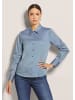 MADELEINE Hemdbluse mit Manschettenärmeln in rauchblau