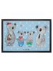 Mr. & Mrs. Panda Fußmatte Koala Familie zwei ohne Spruch in Blau Pastell